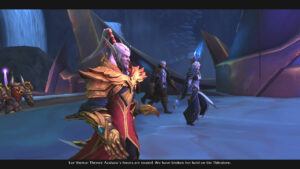 alt="horde and alliance leaders united agaisnt Queen Azshara"/>